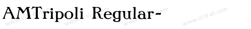 AMTripoli Regular字体转换